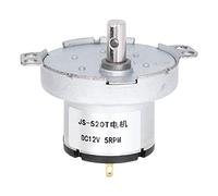 Baxnore JS 520T Motore sincrono Durevole 12V 5RPM Motoriduttore Basso rumore Coppia elevata per elettrodomestici Riscaldatori Ventilatori elettrici Plastica Alluminio