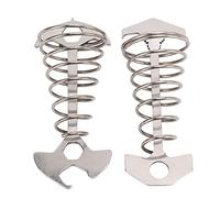 Baxnore Kind Down Kind Down Stringer Stringener 2pcs 2pcs Anti Trip Fish Hosso Tensioner con lega di alluminio primaverile per pali della tenda da campeggio all'aperto