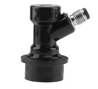 Baxnore Kit di disconnessione con blocco a sfera Dadi girevoli in plastica durevole e acciaio inossidabile di alta qualità per connettori liquidi per birra fatta in casa, soda, fus (Nera)