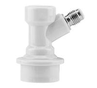 Baxnore Kit di disconnessione con blocco a sfera Dadi girevoli in plastica durevole e acciaio inossidabile di alta qualità per connettori liquidi per birra fatta in casa, soda, fus (Bianca)