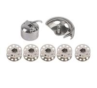 Baxnore Kit di ricambi della macchina per cucire bobina con gancio navetta e 5 bobbine Accessori di sostituzione universale per macchine per cucitura domestica vecchia in stile Met