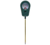 Baxnore Kit di Tester del Terreno 3 in 1, misuratore di fertilità del PH di umidità per Piante Giardino, analizzatore di Terreno Esterno Interno con Son in Ottone ABS