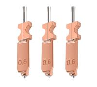Baxnore Kit hotend di aggiornamento da 3 pezzi per stampante 3D AD5X Gruppo ugelli interamente in metallo a sgancio rapido da 0,6 mm con blocco di rame di raffreddamento migliorato