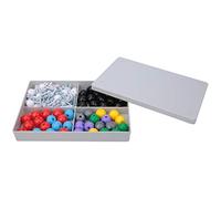 Baxnore Kit moo molecolare avanzato 140 pz, set moo a sfera con 80 atomi, 60, kit scientifico per laboratori di scuola materna per insegnanti