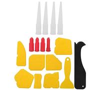 Baxnore Kit spalmatore sigillante professionale da 17 pezzi Set di strumenti multiuso per calafataggio in silicone per stuccatura di piastrelle di vetro di finestre e finitura di g