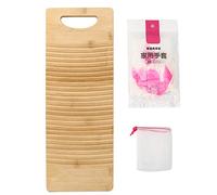 Baxnore Lavanderia a doppio strato ispessita in legno con linee ondulate per abiti efficienti per la pulizia della famiglia Usa design anti -invecchiamento resistente 50 cm