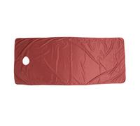 Baxnore Lenzuolo per lettino massaggio professionale con foro per il viso Copriletto in peluche per spa Caldo tessuto spesso e corto in peluche Elegante cammeo Marrone Accessorio