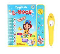Baxnore Libro parlante per l'apprendimento elettronico Libro sonoro interattivo Regalo di compleanno educativo per l'apprendimento vocale Materiale ABS 7,28x8,27 pollici