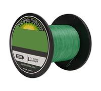 Baxnore Linea di Pesca Intrecciata 4 Fili Ultra Forte Zero Stretch PE String di Pesca 500 m ad Alta densità corrosione Liscia Resistente alla Pesca del Mare Pesca Verde (1.2)