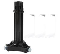 Baxnore Maschera per impennare frecce 3D Strumento per incollare frecce Portatili Regolabili in Scala Chiara per aste di frecce da 3,6 a 10 mm Accessori per tiro con l' Materiale A (Nero)