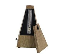 Baxnore Metronomo meccanico Strumento professionale a torre in legno per il tempo, per esercitarsi con il tamburo, la chitarra, il legno rosso o il legno poco profondo opzionale (Venatura del legno
