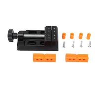 Baxnore Mini Bench Vice Clamp, viti da tavola di apertura piatta da 53 mm con coda rotante, colonna di serraggio della scanalatura per intaglio in gomma in plastica in legno, strum