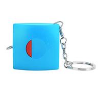 Baxnore Mini metro a nastro retrattile automatico in PVC per cucire su misura, righello per misurare tessuti artigianali con calibrazione grande e trasparente per, misure di tessu (Blu)