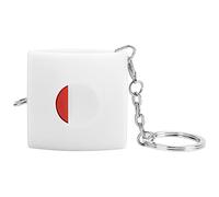 Baxnore Mini metro a nastro retrattile automatico in PVC per cucire su misura, righello per misurare tessuti artigianali con calibrazione grande e trasparente per, misure di tessu (bianco)