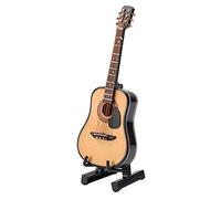 Baxnore Moa di chitarra in legno in miniatura, replica di chitarra in miniatura, mini chitarra in legno, moa per strumenti per chitarra, decorazione a moa (10 cm)