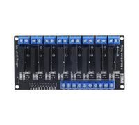 Baxnore Modulo relè a stato solido a 8 canali HY M281 Modulo interruttore relè a basso livello 5 V con fusibile e indicatore di stato per ingegneri tecnici appassionati di elettro