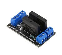 Baxnore Modulo relè SSR a 2 canali Relè a stato solido a basso livello 240 V 2 A con fusibile per la modifica del circuito di controllo industriale Adatto per ingegneri Tecnici Pro