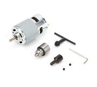 Baxnore Motore elettrico 775 ad alta potenza con albero con cuscinetto a sfera e ventola di raffreddamento Motore CC a torsione di grandi dimensioni 12V 24V 30V per progetti fai da