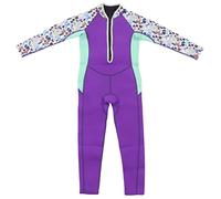Baxnore Muta da bagno termica in neoprene a maniche lunghe da 2,5 mm per bambini piccoli Ragazzi ragazze Muta da sub elastica morbida Beach Pool Surf (Taglia 10)