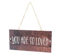 Baxnore Ornamenti per porte in legno Cartello per cancello rustico Decorazione da appendere artigianale per la decorazione della recinzione del giardino di casa Legno composito 30x