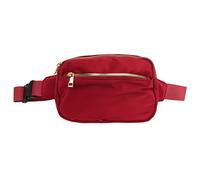 BAXNORE OXFORD Cloth Wake, pacchetto di vita di grande capacità, confezione in vita da esterno, borsa a sedere all'anca multi (Burgundy)