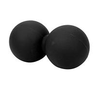 Baxnore Palla di gel di silice per esercizi con arachidi Palla per massaggio yoga per rilassamento muscolare e sollievo Materiale in gel di silice ecologico 12x6x6 cm (Nero)