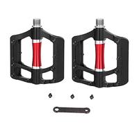 Baxnore Pedali per biciclette in lega di alluminio ad aluminio a tre pedi di ciclismo a slittamento con cuscinetti ad alta velocità per mountain bike road road cromo cromo molibden