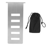 Baxnore Piastra Piastra di prolunga per spina per apparecchio Piastra di prolunga per tubo per apparecchio a gas in acciaio inossidabile per Snowpeak GS 450R GS 450K IGT Fornello p (Argento)