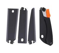 Baxnore pieghevole professionale piccola portatile da taglio per legno SK5 in acciaio al carbonio per giardino esterno, campeggio, lavorazione del legno con custodia a 3 lame