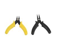 Baxnore Pinze a naso piatto set taglierine a filo morbido pinza di gioielli manico ergonomico mascelle accurate kit di attrezzi in metallo resistente resistente a slitta