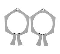 Baxnore Pizzico per bicchiere per sublimazione ABS antiscivolo Lato piatto a forma esagonale Morsetto per pinza per carta per sublimazione per bicchiere da 20 once per sublimazione (Grigio)
