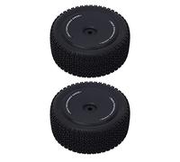 Baxnore Pneumatici per auto per auto RC Pneumatici di aggiornamento premium per 144001 1/14 Scala RC Veicolo RC Black High Grip 2pcs Set