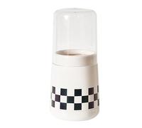 Baxnore Porta a bacchette con design del drenaggio, coperchio del cesto di stoccaggio di utensili in plastica, organizzatore di cucina compatto per cassetto controso