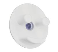 Baxnore Porta di spugna rotonda di aspirazione Ustica organizzatore a forma di viso con un forte adesivo per il lavandino del bagno da controsoffitto in materiale PP resistente