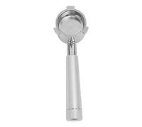 Baxnore Portafilter, filtro del caffè senza fondo con manico del cesto in acciaio inossidabile, design ergonomico staccabile per la lavastoviglie degli strumenti di estrazione bari (argenteo)