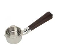 Baxnore Portafilter senza fondo con cesto, portafilter commerciale in acciaio inossidabile con manico, design per l'accessorio per baristi a macchina