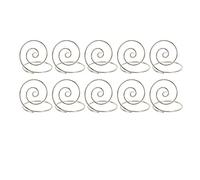 Baxnore Portanumero da tavolo 10 pezzi Rotondi in metallo Eleganti supporti per carte di nozze Simpatici fermagli per foto da tavolo Portamemo per banchetti Decorazioni per ufficio (Argento)