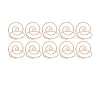 Baxnore Portanumero da tavolo 10 pezzi Rotondi in metallo Eleganti supporti per carte di nozze Simpatici fermagli per foto da tavolo Portamemo per banchetti Decorazioni per ufficio (Oro rosa)