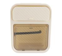 Baxnore Portata del supporto per gabinetto a parete con cassetto di stoccaggio, scatola per distributore di tessuti per bagno a tenuta stagna, installazione di perforazione per l' (panna bianca)