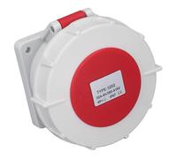 Baxnore Presa di corrente industriale trifase 5 pin IP67 Presa elettrica resistente alla polvere, ignifuga, impermeabile con contatti in ottone nichelato per officina, campeggio, m