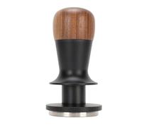 Baxnore Pressino caffè professionale a pressione costante con feedback sonoro Base filettata in legno di noce Acciaio inossidabile Pressino per caffè espresso per e uso domestico (51MM)