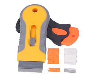 Baxnore Professional Scraper Tool Set 22Pcs Double Edged Scraping Blades for Stubborn Glue Sticker Removal on Glass Metal Tile ABS Plastic Durable Construction