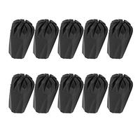 Baxnore Protezioni per punta a piedi protetti da escursionismo in gomma durevoli punte per escursioni per trekking cemento strade di pendenza ripido bagnato nero 11 mm 38 mm 10pcs