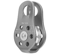 Baxnore Puleggia laterale fissa 20KN Puleggia da arrampicata per carichi pesanti Lega di alluminio Attrezzatura compatta per arrampicata su roccia per lavori di salvataggio in alpi (Grigio)