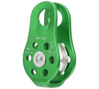 Baxnore Puleggia laterale fissa 20KN Puleggia da arrampicata per carichi pesanti Lega di alluminio Attrezzatura compatta per arrampicata su roccia per lavori di salvataggio in alpi (verde)