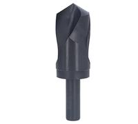 Baxnore Punta da trapano con codolo ridotto da 3/4" in acciaio rapido HSS Punta elicoidale nera da 45 mm di diametro con angolo di punta di 118° per forare ferro, alluminio, rame,