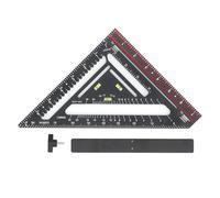 Baxnore Quadrato da carpentiere professionale 90 gradi Cornice pieghevole in plastica Quadrato multiuso Righello triangolare per la lavorazione del legno Disegni architettonici Lay