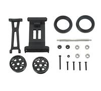 Baxnore RC Head Up Wheels Premium Indossabile ad alta precisione stabile Driving Double Head Design per ZD Racing 9116 MT8 08427 1/8 RC Car Black Plastic Set di 2 accessori