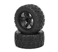 Baxnore REMO 1/10 Scala RC Tyres Auto 2pcs Black Plastica Black Punta di sostituzione durevole ad alte prestazioni per RC Truck Off Accessori per le corse stradali 116 mm Diametro