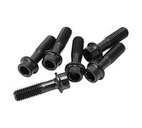 Baxnore Rischio 6pcs m5x18mm Bicycle STEL STELLE ASSOTTIVI COMMABILITÀ BULLA DI FACCIAZIONE BULTS BOLTS BASCHI NERA GIOLO INSEGGIO DI BICYLE STELLE PARTE DELLA BICYPER